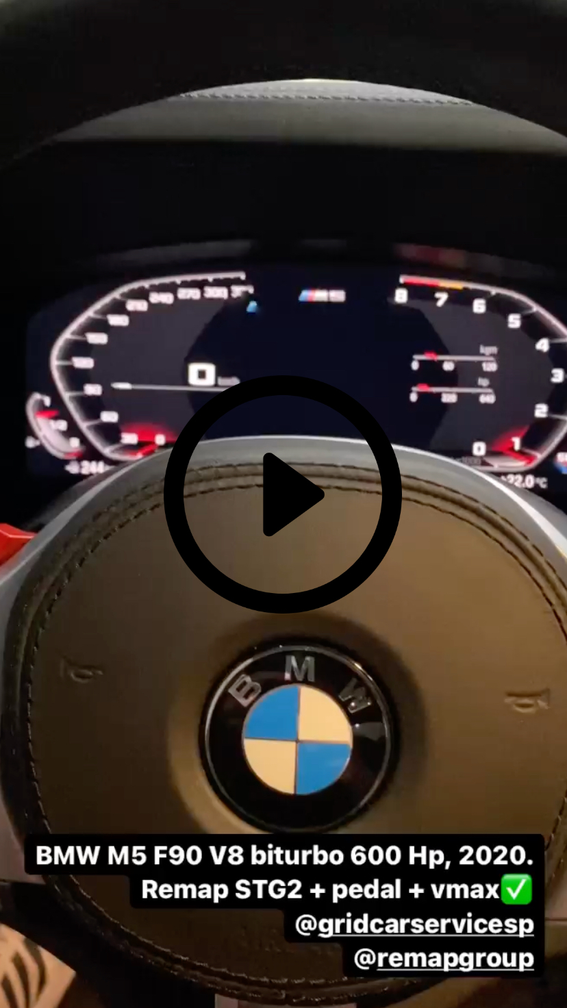 BMW M5 F90 biturbo 600 Hp, 2020. Remap STG2